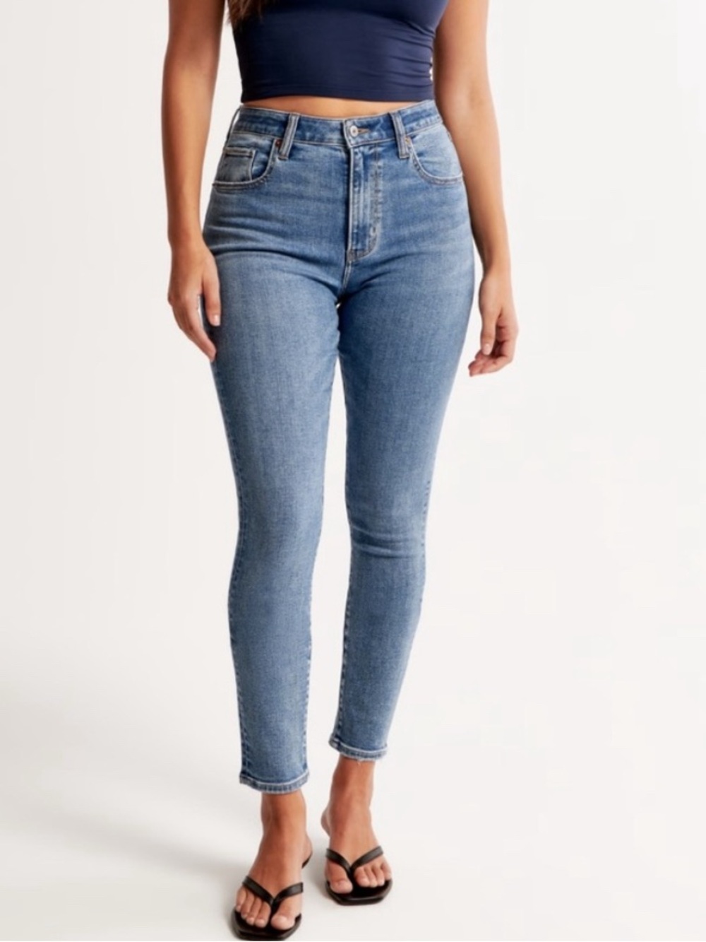 Abercrombie & Fitch Classic Skinny Jeans in Light Blue Wash